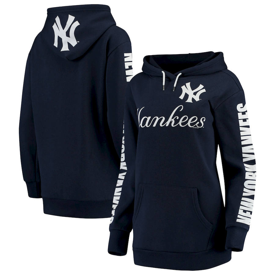 Women New York Yankees G III 4Her by Carl Banks Extra Innings Pullover Hoodie Navy,We sell and wholesale Women New York Yankees G III 4Her by Carl Banks Extra Innings Pullover Hoodie Navy on line form chian!